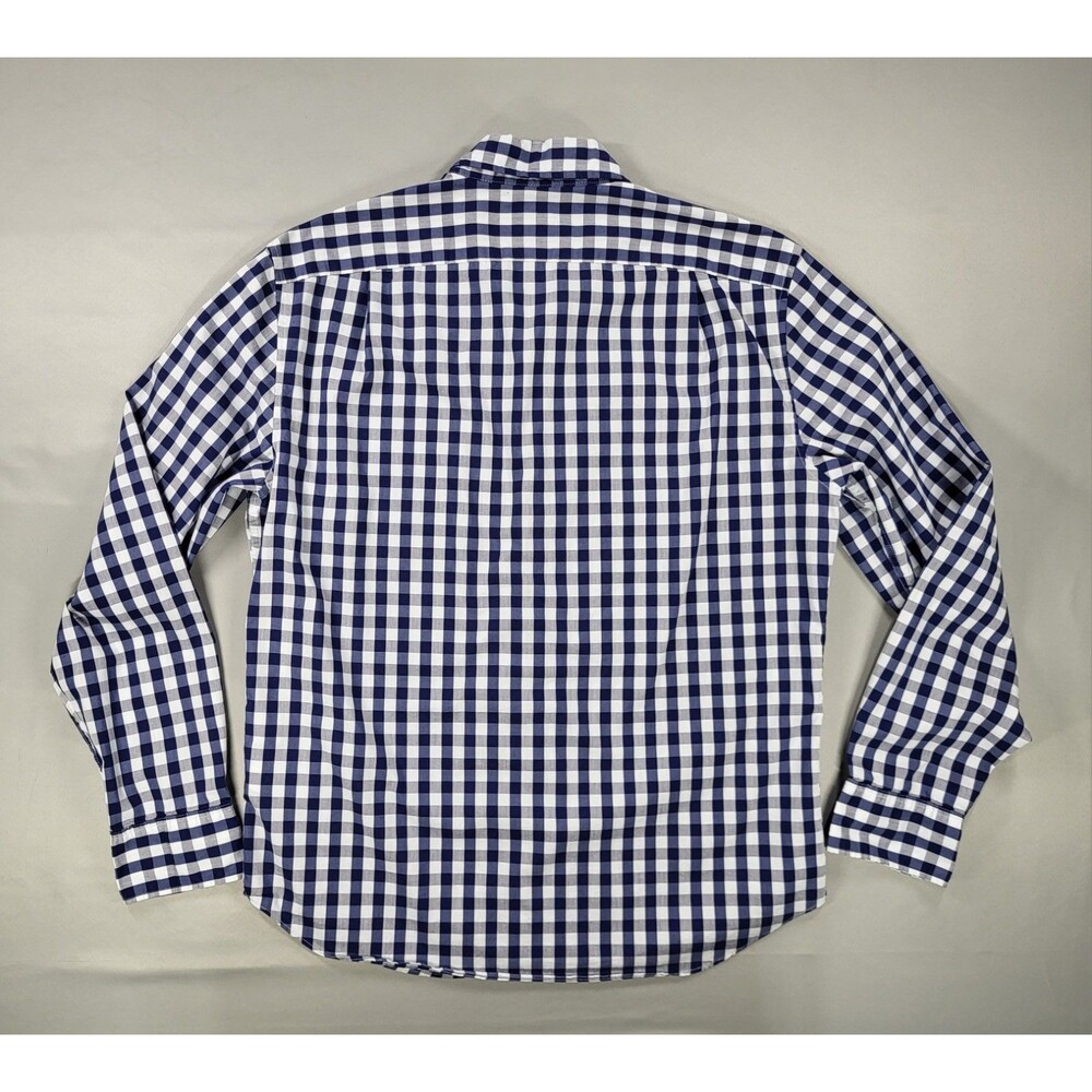 J.Crew Men's Performance Slim Untucked Gingham Button-Down Shirt - Picture 6 of 7